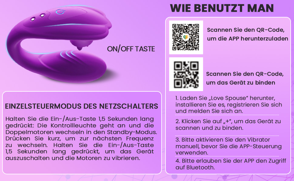 Вібратор для жінок YcsLust з пультом керування, 10 режимів, для стимуляції клітора та G-точки, водонепроникний, для пар