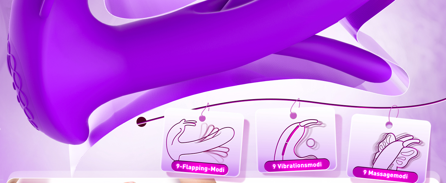 Вібратор для жінок з 9 режимів вібрації та пультом дистанційного керування, стимулятор клітора, фіолетовий
