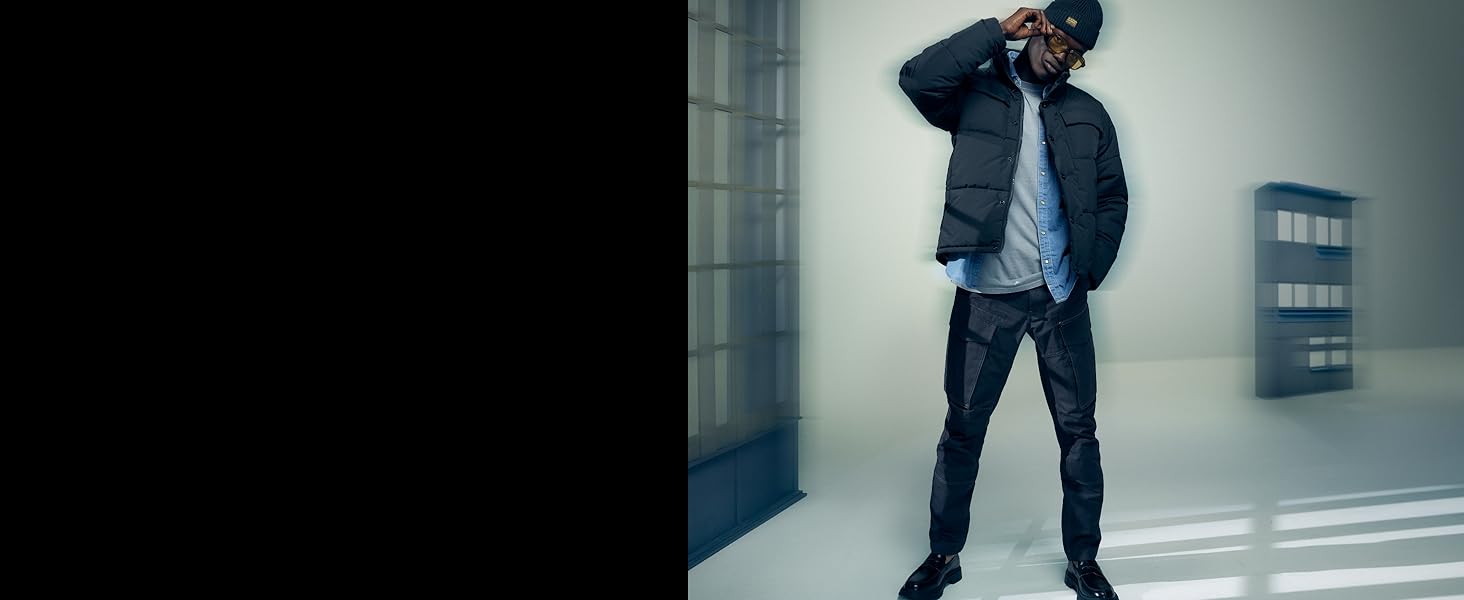 Чоловічі джинси G-Star RAW 3301 Slim Fit — вузькі сині джинси