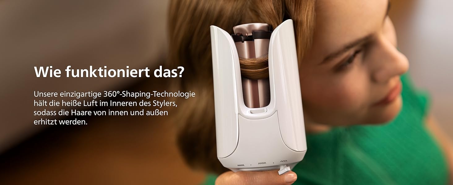 Автоматичний стайлер для завивки волосся Philips 8000 Series, 27 варіантів укладки, чорний (BHB968/10)