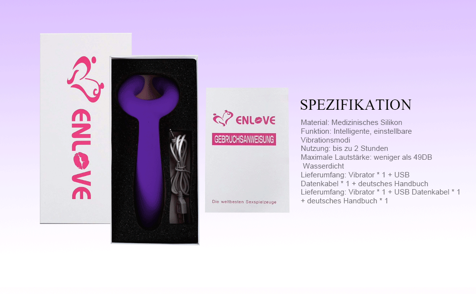 Силіконовий вібратор Enlove 7-в-1 для пар: кліторальний, G-точковий, анальний, масажер простати. Іграшки для дорослих для жінок та чоловіків