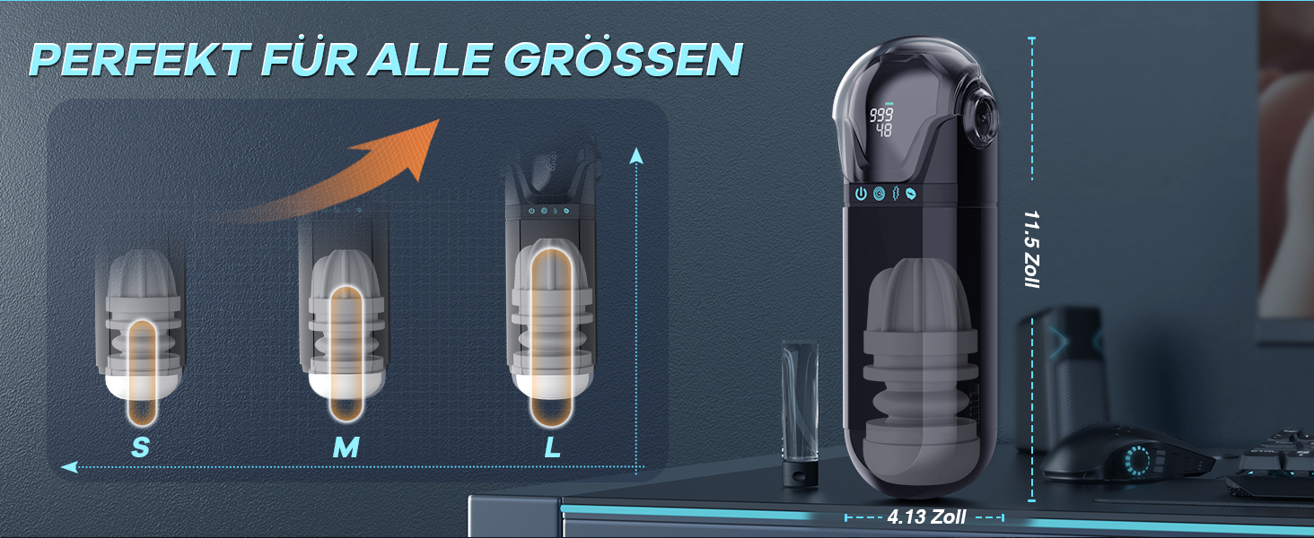 PRONFANS Мастурбатор для чоловіків з 9 режимами вібрації та стимуляції, 3D реалістична жіноча імітація, пеніс-насос, іграшка для дорослих