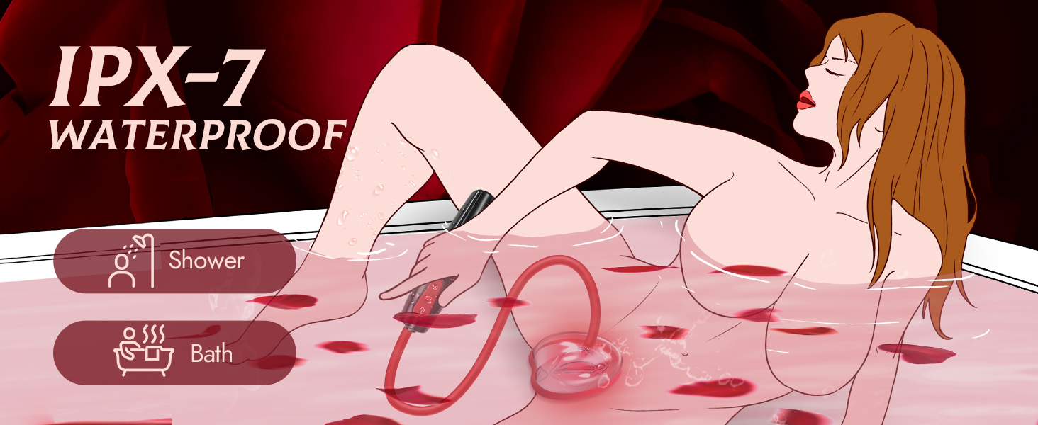 Електрична вагінальна пампуха з 3 рівнями потужності та 7 режимами – BDSM іграшка для жінок та пар