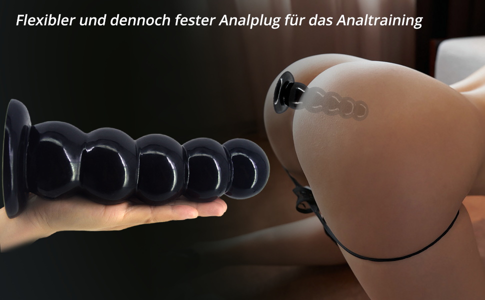 Анальні іграшки Rouck Saugnapf Groß Anapug: 5 куглів з присосками, для жінок та чоловіків