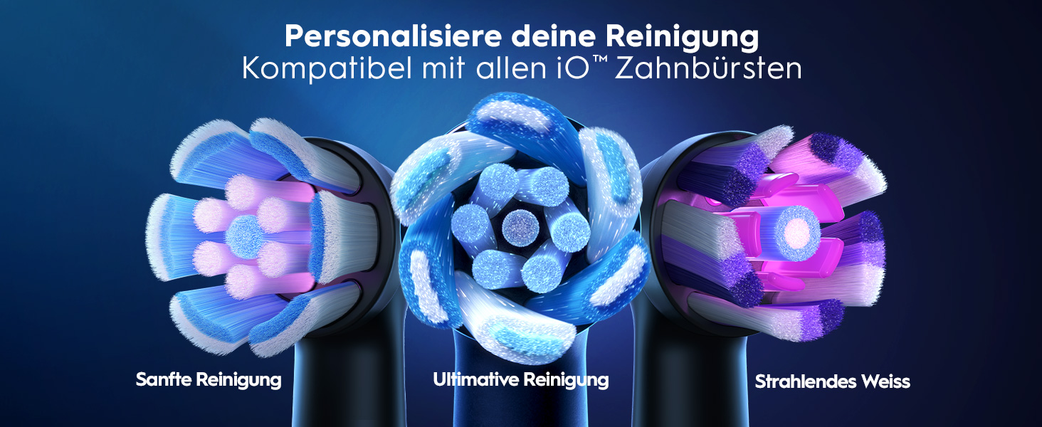Електрична зубна щітка Oral-B iO Series 6 Black Lava: 5 режимів очищення, 3 насадки та дорожній футляр