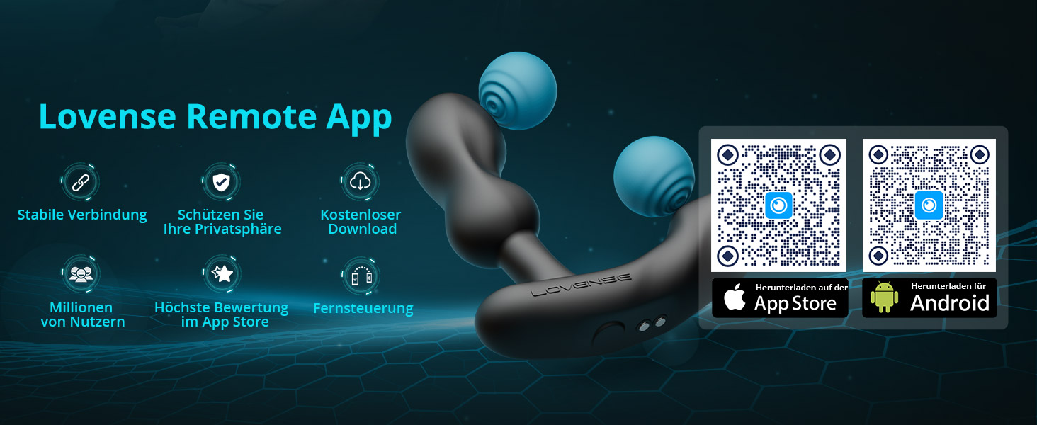 Lovense Edge 2: чоловічий анаплаг з пультом керування, вібрація простати, Bluetooth, 10000+ режимів, іграшки для дорослих