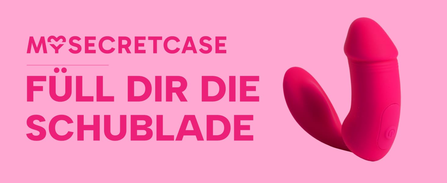 Вібратор MySecretCase з пультом дистанційного керування для жінок - стимулятор клітора та G-точки, 7 режимів вібрації та тиску, силікон (Фуксія)