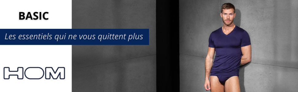 HOM Herren Blackrock G-String Trunks L Schwarz - труси чоловічі G-String, чорні, розмір L