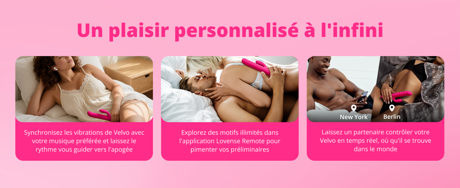 LOVENSE Velvo Rabbit Вібратор для жінок - стимулятор клітора з додатковою вібрацією G-точки, управління через додаток, водонепроникний IPX7