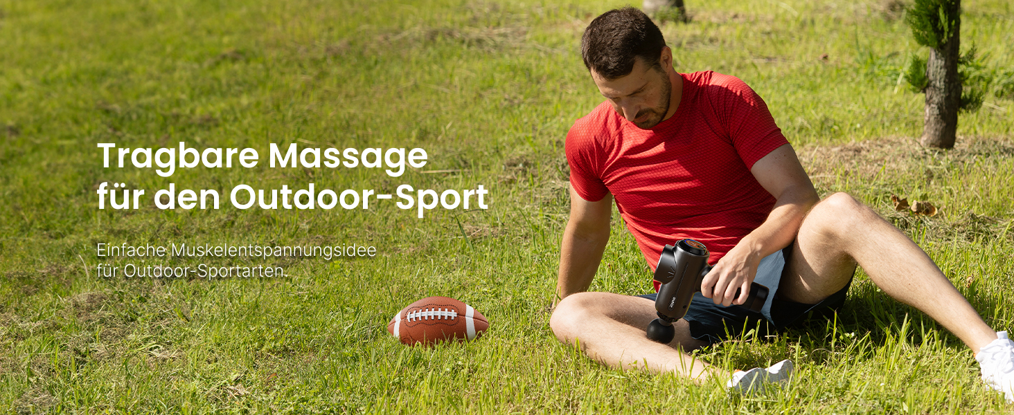Перкусійний масажер RENPHO Massage Gun Active BK, електричний пістолет для масажу м'язів, 3200 об/хв, акумулятор 2500mAh, USB-C, чорний