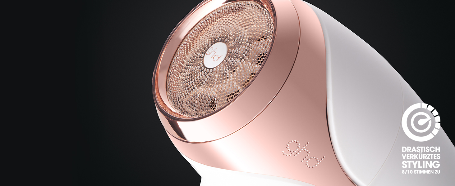 Професійний фен для волосся ghd Helios: швидке сушіння, низький рівень шуму, легка вага, білий колір