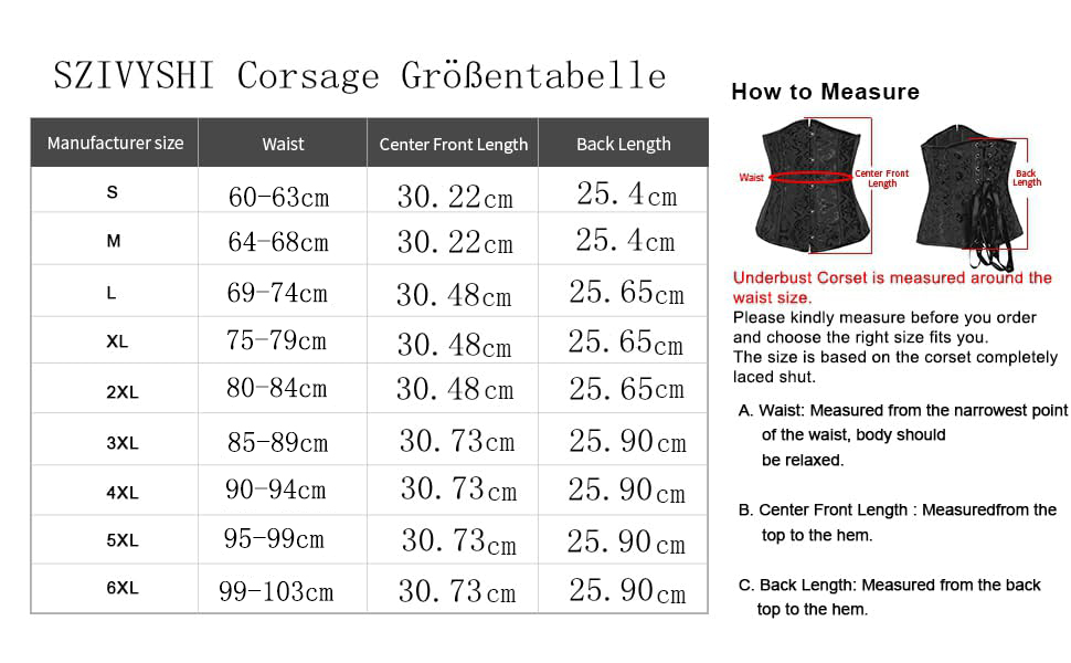 Корсет для жінок SZIVYSHI з мереживом та шнурівкою, чорний жаккард, розмір L