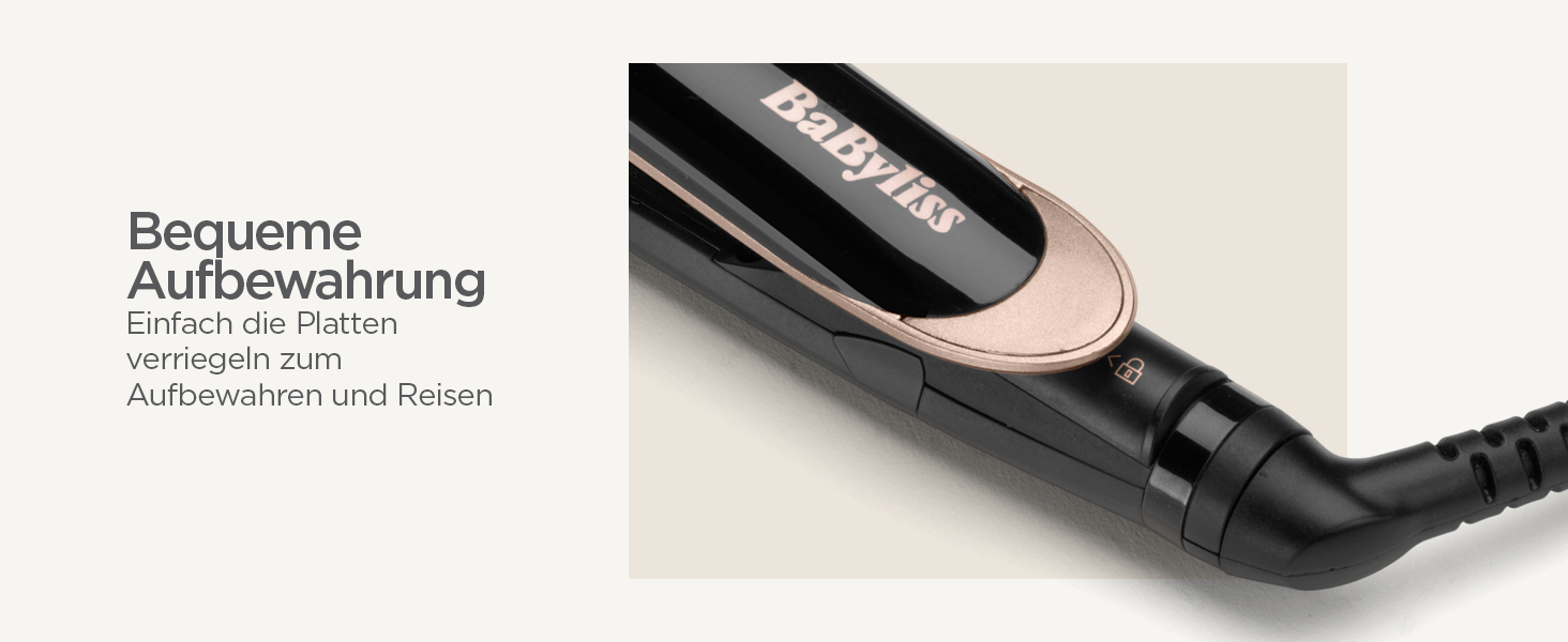 Випрямляч для волосся BaByliss Super Smooth ST393E з іонізацією Anti-Frizz, керамічними пластинами та регулюванням температури (140-235°C)