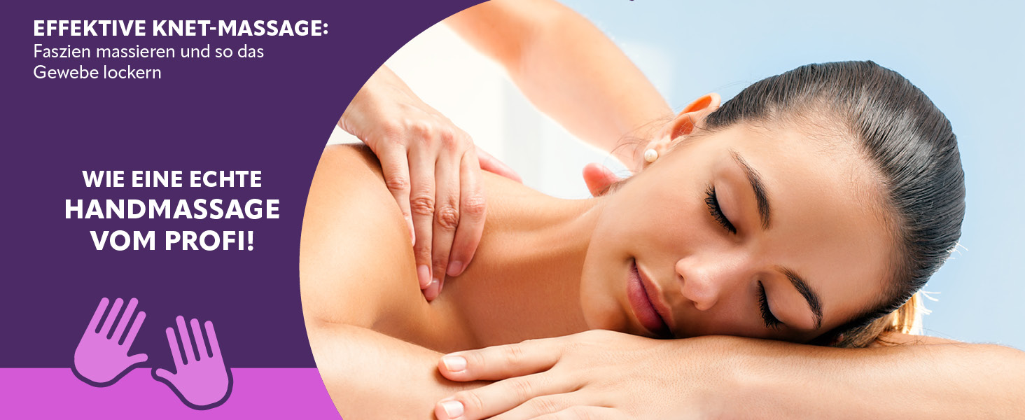 Масажер для шиї та плечей VITALmaxx Shiatsu з функцією підігріву, розминаючий масажер для спини та ніг, 8 ротаційних куль, сірий