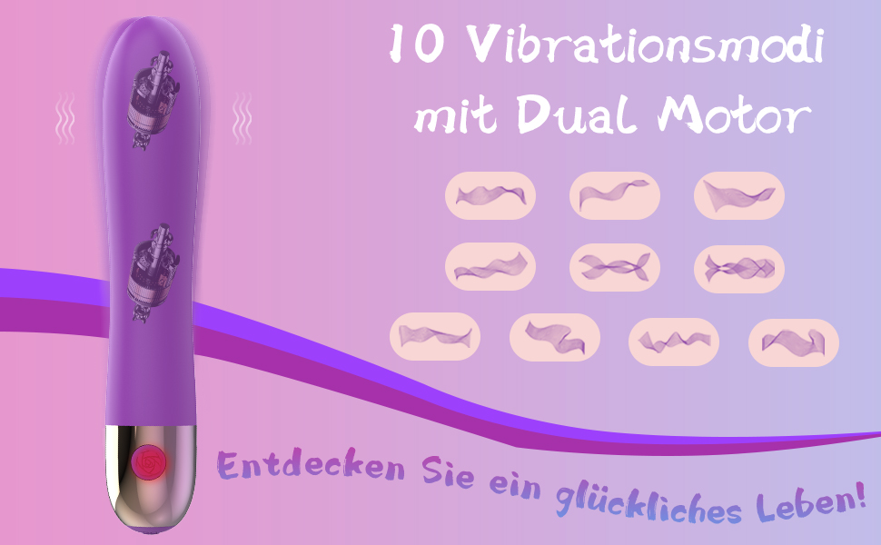 Вібратор силіконовий для жінок: кліторальний та G-точковий з функцією імпульсу, 10 режимів, дildo, анальний вібратор, стимулятор простати. Для пар.