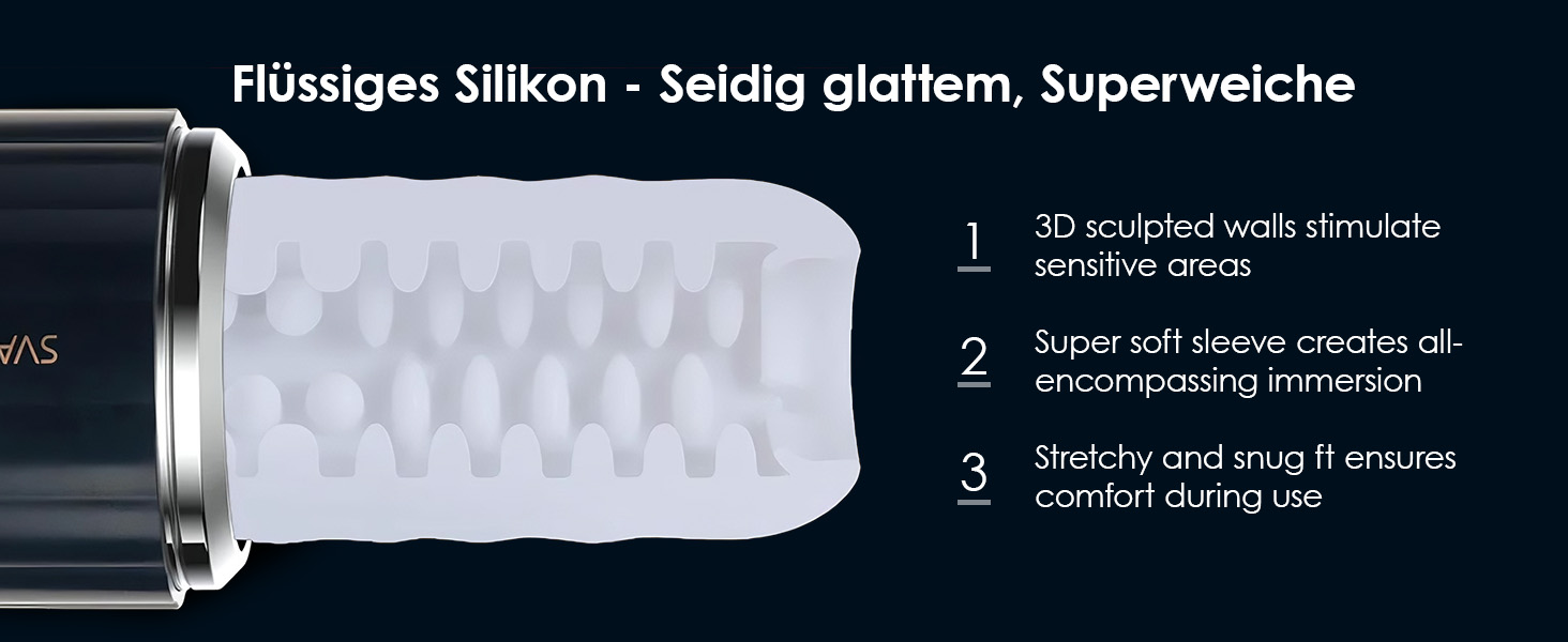 SVAKOM Alex Neo 2 - Електричний мастурбатор для чоловіків з 7 режимами та функцією масажу, преміум-якість