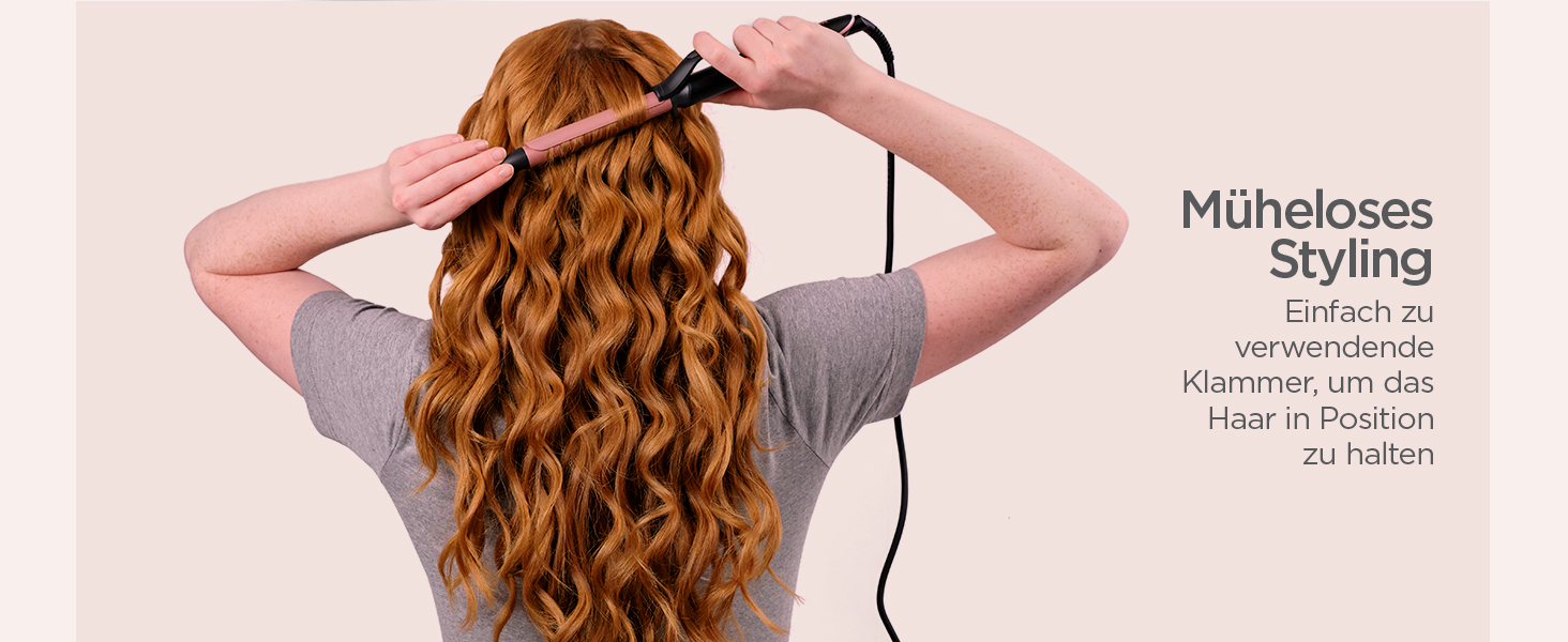 Щипці для завивки волосся BaByliss 19 мм, Warm Black Pink Gold, мережевий шнур 2.5 м