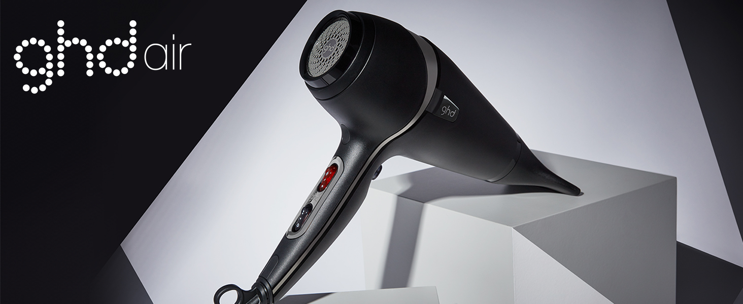 Професійний іонний фен для волосся ghd air для швидкого сушіння, чорний