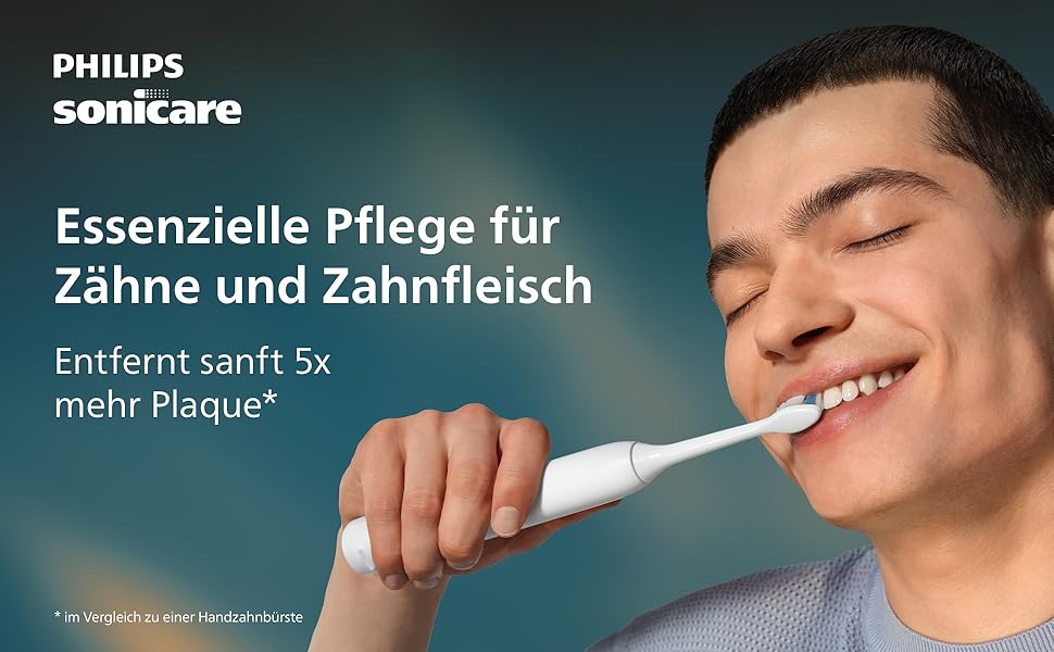Електрична звукова зубна щітка Philips Sonicare Series 3100 з датчиком тиску та таймером, біла, HX4033/21