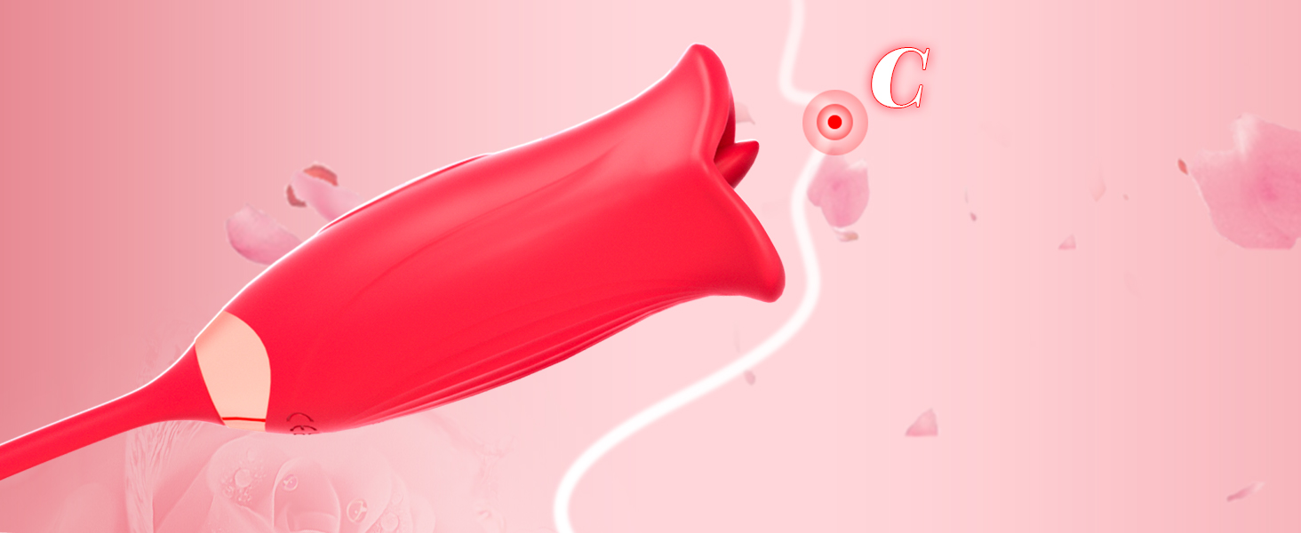 Вібратор для жінок Swing G-Spot з 10 режимами лизання та кусання, рожевий вібратор-дилда для стимуляції клітора, дорослий секс-іграшка для жінок та пар RF37-RD