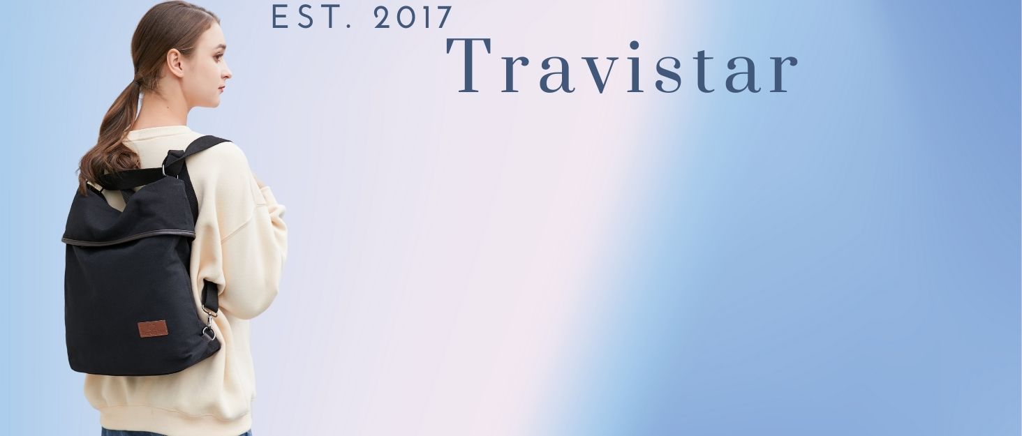 Жіноча сумка-рюкзак Travistar з канвасу: велика вінтажна сумка через плече, протикрадіжна сумка-хобо для офісу, школи та подорожей, чорна