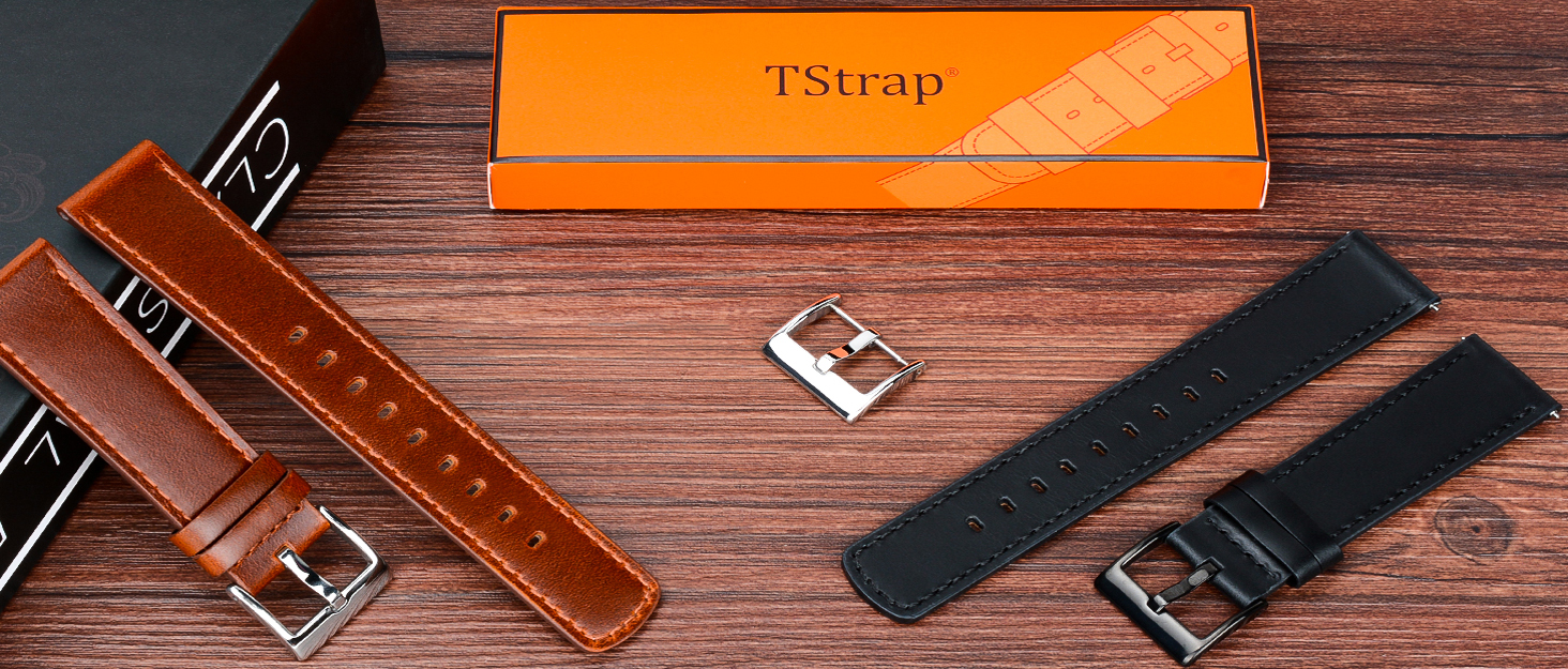 Металевий ремінець для годинника TStrap 20мм, чорний — замінний браслет зі сталевої нержавіючої сталі з швидким випуском для смарт-годинників (чоловічий, жіночий)