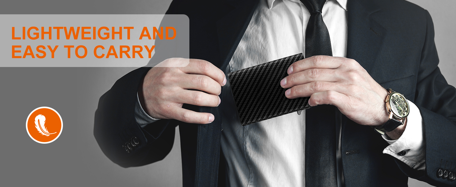 Чоловічий картхолдер dwnkove Slim Wallet з RFID-захистом, відділенням для монет та вікном для ID, смарт-гаманець Pop-Up з карбоновим дизайном, чорний