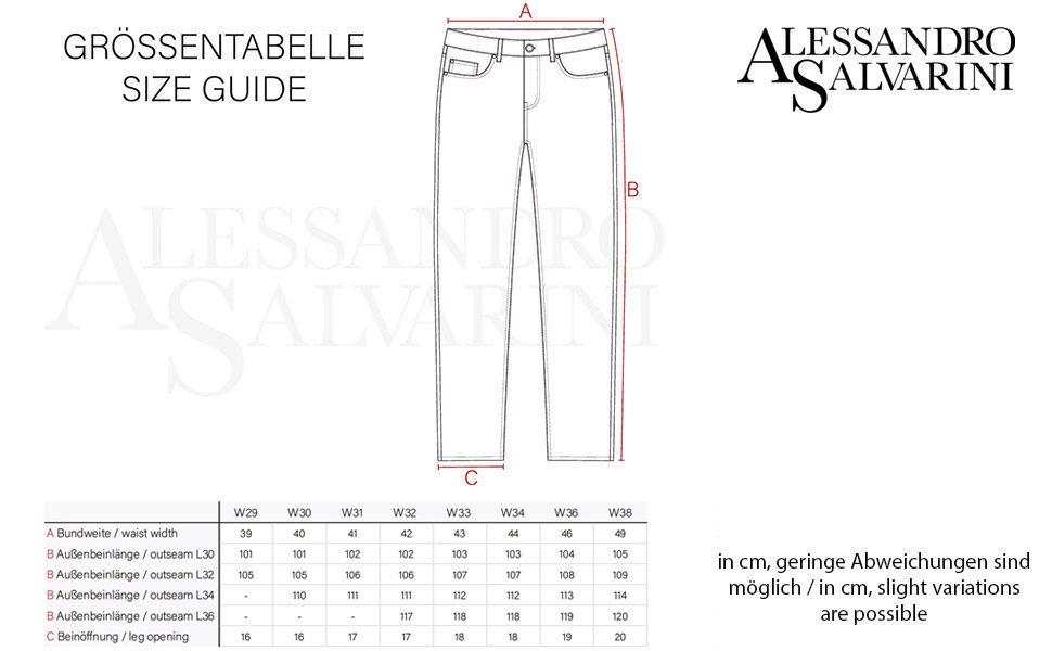 Чоловічі джинси Alessandro Salvarini Slim Fit з ефектом Washed, середньо-сині, стрейч (32W / 32L)