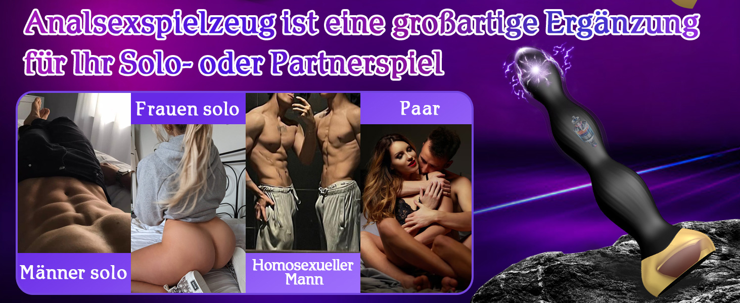 Електростимулятор для ануса, анальні кульки, ланцюжок, вібратор простати для чоловіків, іграшки для секса