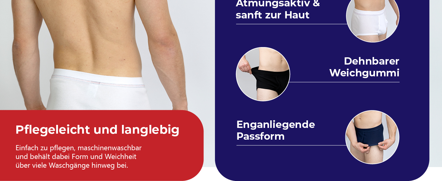 Чоловічі труси SES Feinripp, 5 шт. в упаковці, бавовна 100%, розмір S-4XL, білі