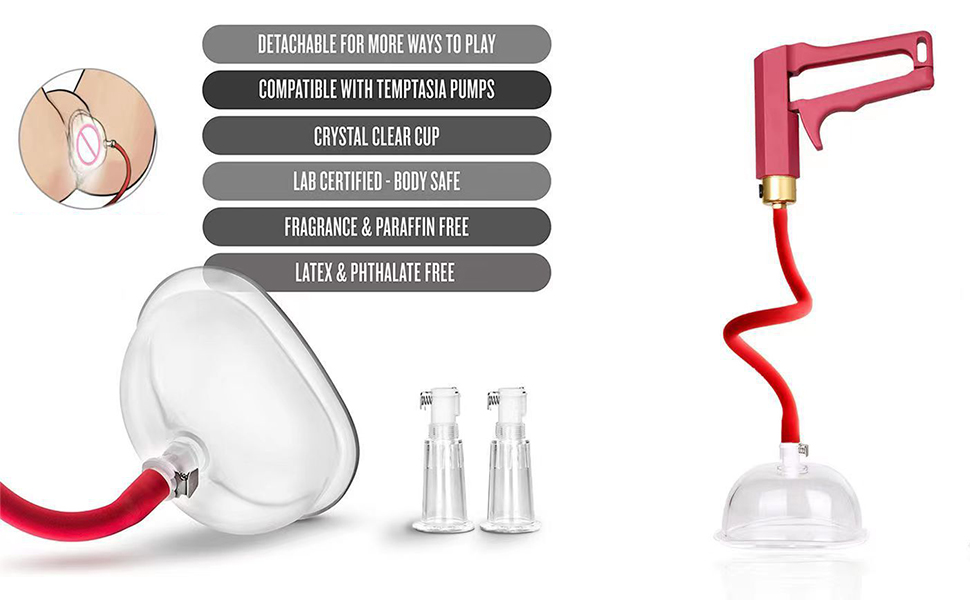 Набір для стимуляції статевих органів для жінок: вакуумний насос, кліторальний насос, вагінальний насос, стимулятор