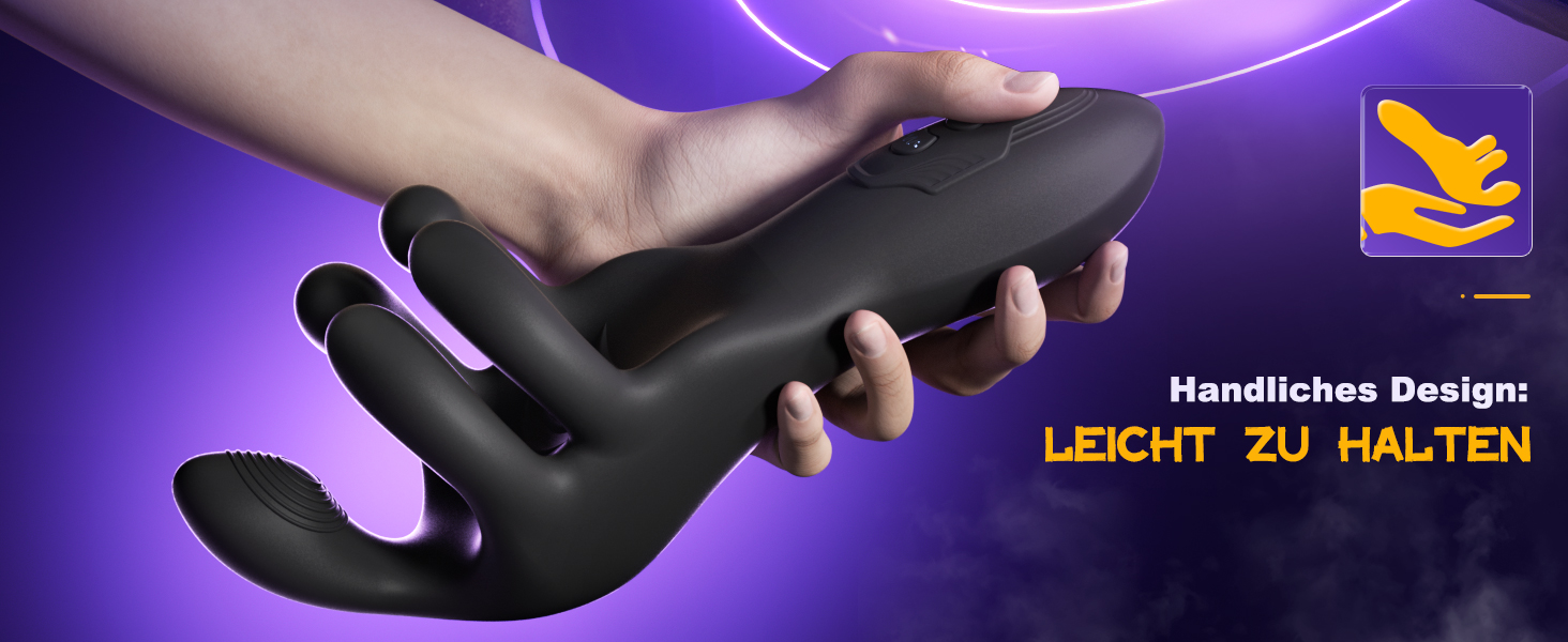 Вібратор для чоловіків Magic Hand: 10 режимів, 10 вібрацій, стимуляція пеніса, сексуальні іграшки для соло-мастурбації