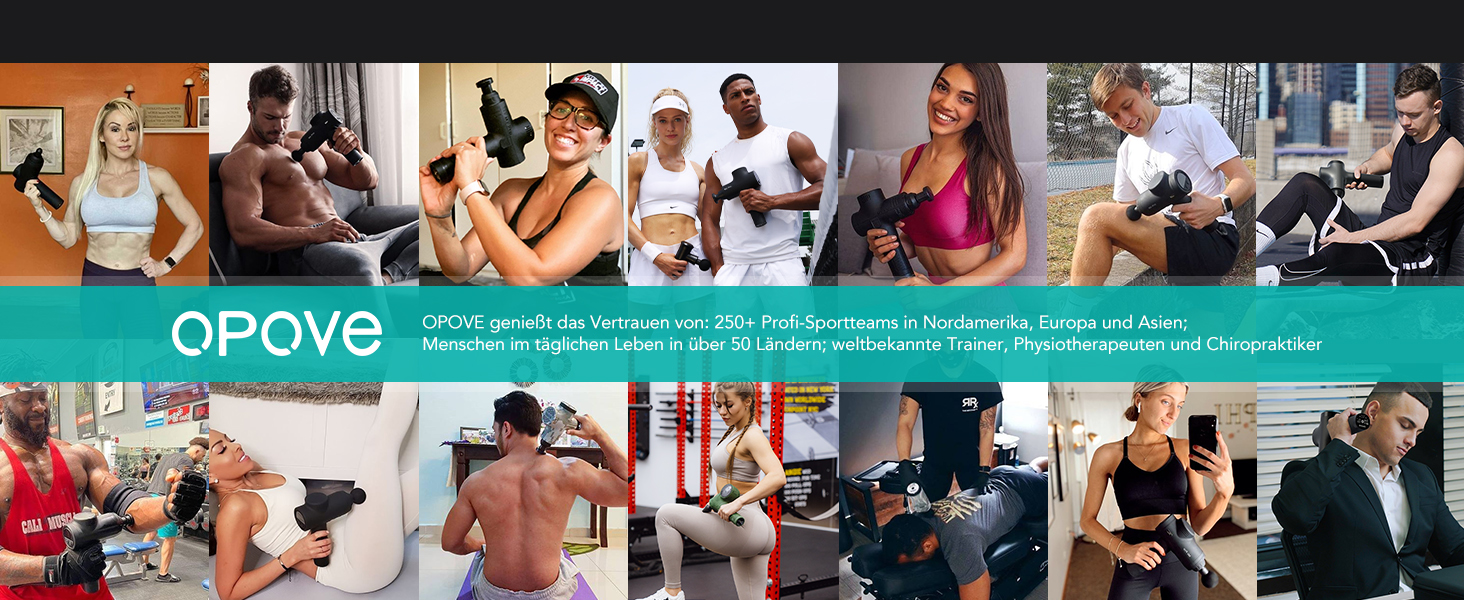 Перкусійний масажер OPOVE M3 Pro 2 Massage Gun з LED-дисплеєм, 2500 об/хв, для зняття м'язового болю, світло-сірий