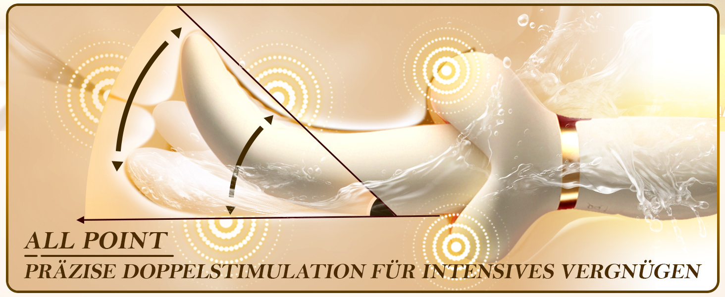 Вібратор для жінок 2-в-1 з 360° обертанням, силіконовий вібратор для клітора, іграшки для дорослих