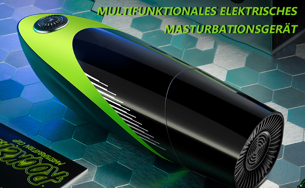 Електричний мастурбатор для чоловіків - бездротовий стакан з 10 режимами, телескопічною функцією та нагрівом 42°C