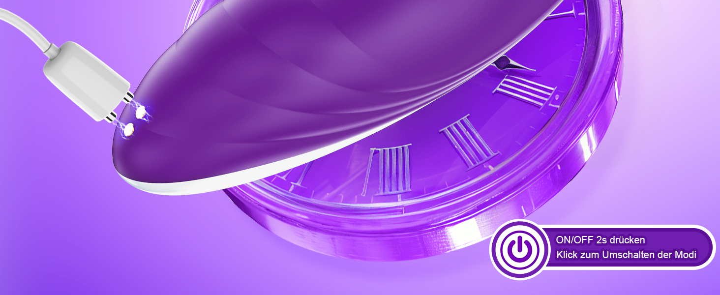 Вібратор для жінок з силікону, набір вібраторів з 7 режимами, тихий та потужний, фіолетовий