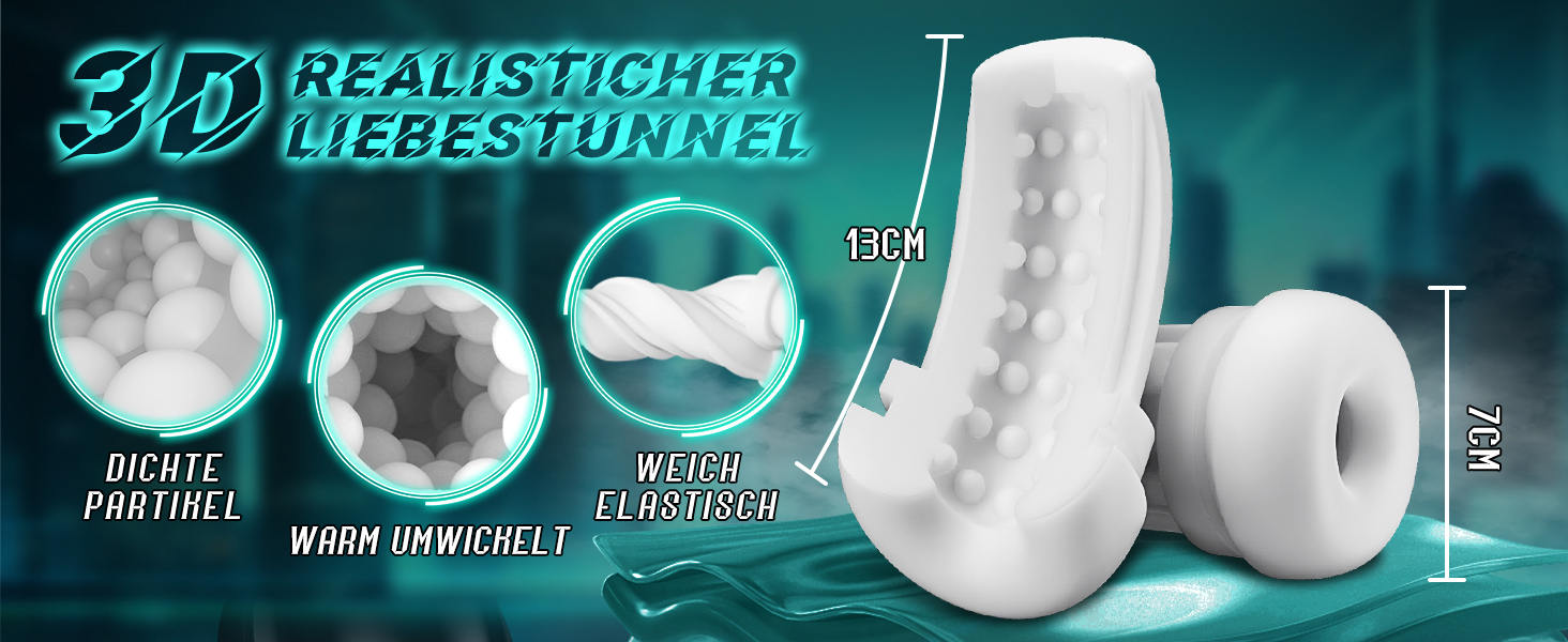 Масажер для чоловіків з 7 режимами всмоктування та 10 вібраційними режимами, Blowjob з 6 повітряними отворами, 3D вагіна, секс-іграшка для чоловіків