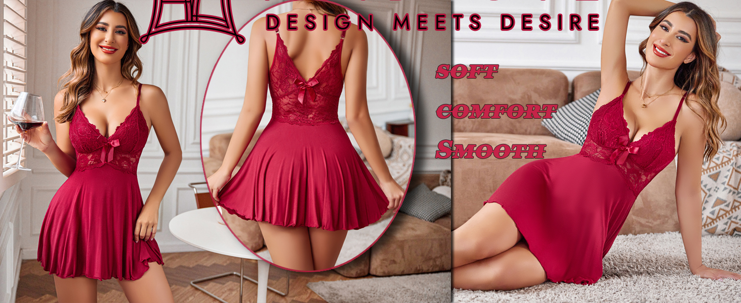 Чорна мереживна піжама-сорочка ADOME з глибоким V-подібним вирізом для жінок. Піжама-сорочка, мереживна білизна, нічна сорочка, ADOME, сексуальна, з V-подібним вирізом, для дому, чорна.