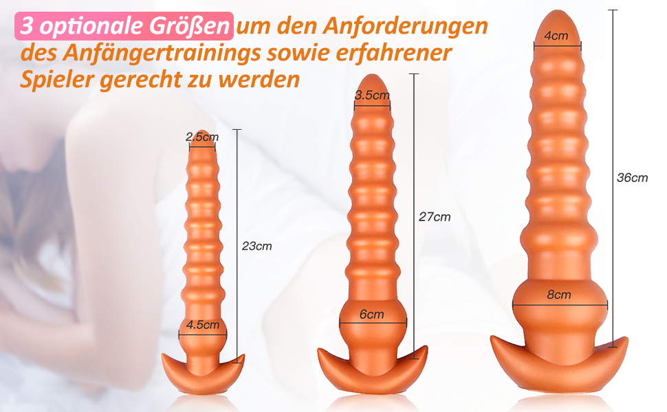 Анальний плаг Roluck з рідкого силікону з вузькою основою – іграшка для дорослих