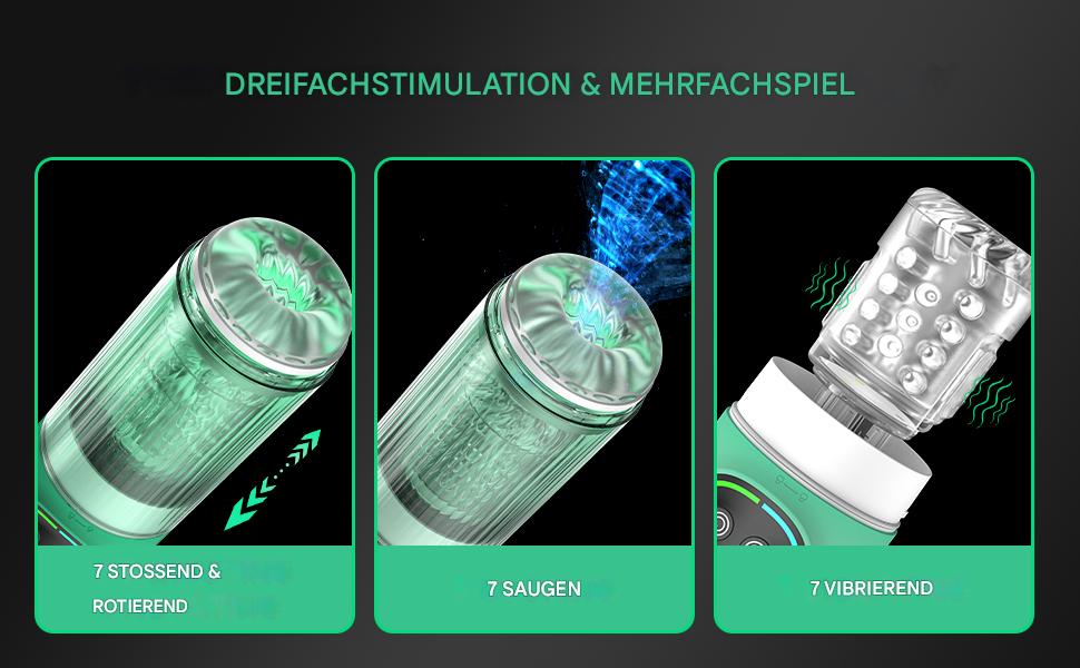 Електричний мастурбатор для чоловіків: чаша з функцією Blowjob, Strapon, насос, вібрація, телескопічна ручка, набір секс-іграшок