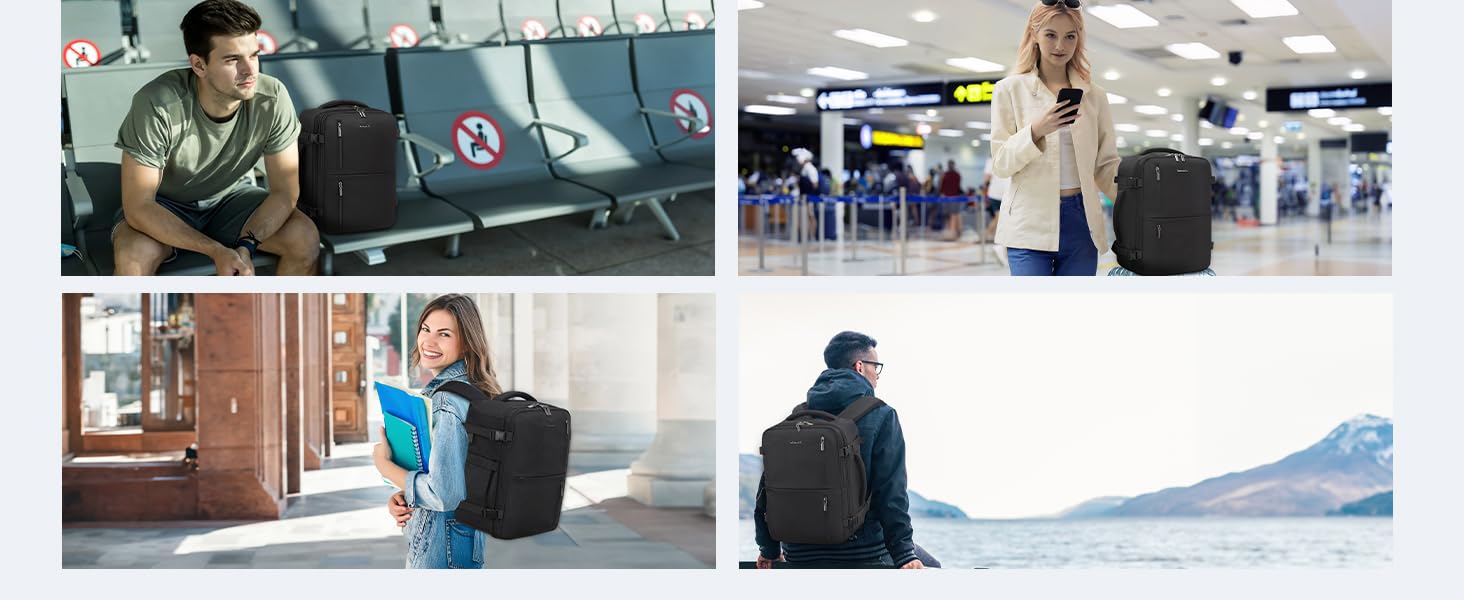 Жіночий дорожній рюкзак LOVEVOOK для ручної поклажі Ryanair (40x20x25 см), місткість 20л, відділення для ноутбука 14