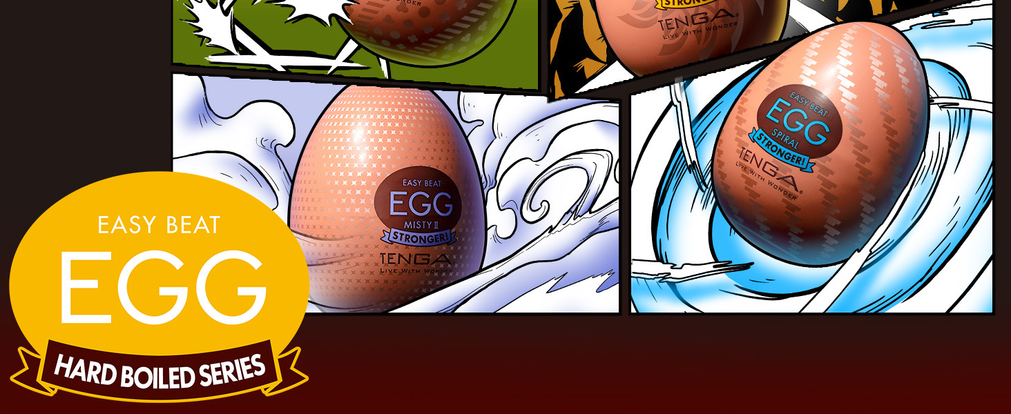 Масажер для тіла Tenga Stronger Package (6 шт.), Колір: Коричневий, 7 см