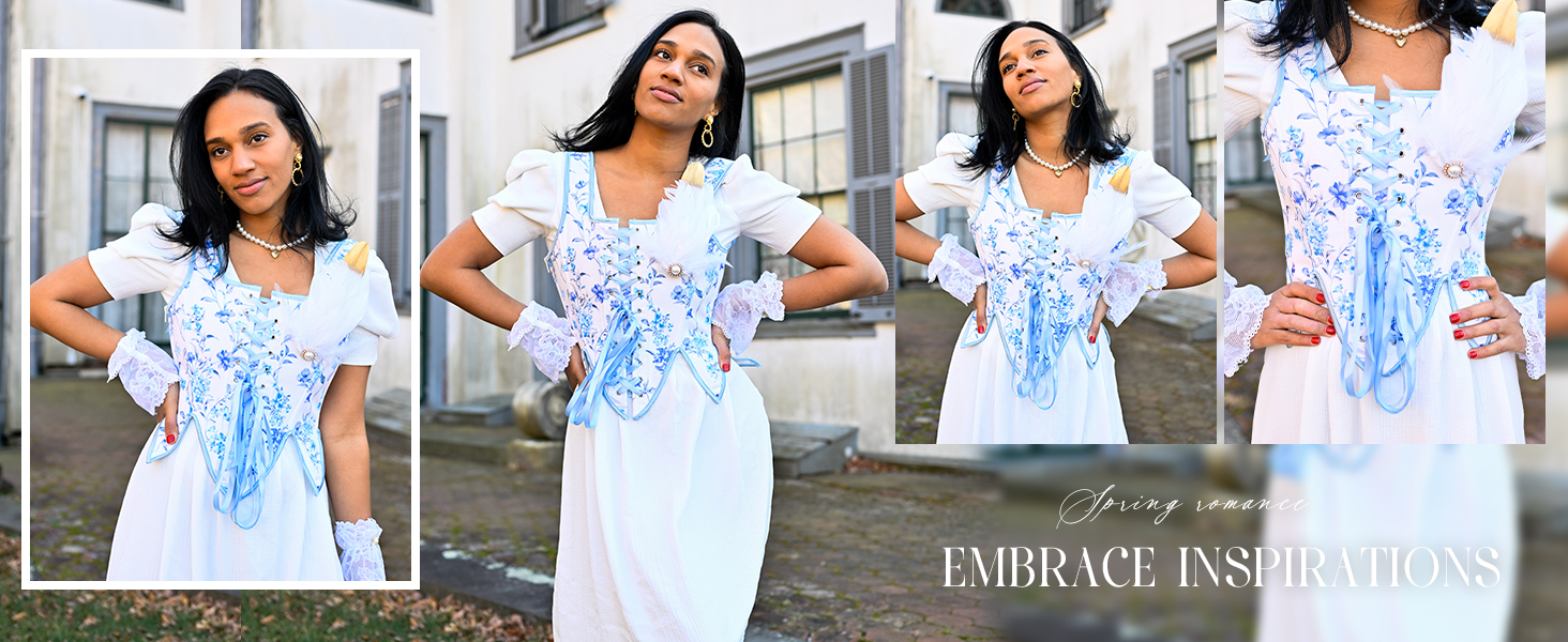 SCARLET DARKNESS Корсет жіночий у стилі Ренесанс з мереживом та квітковим принтом, рожевий, 44