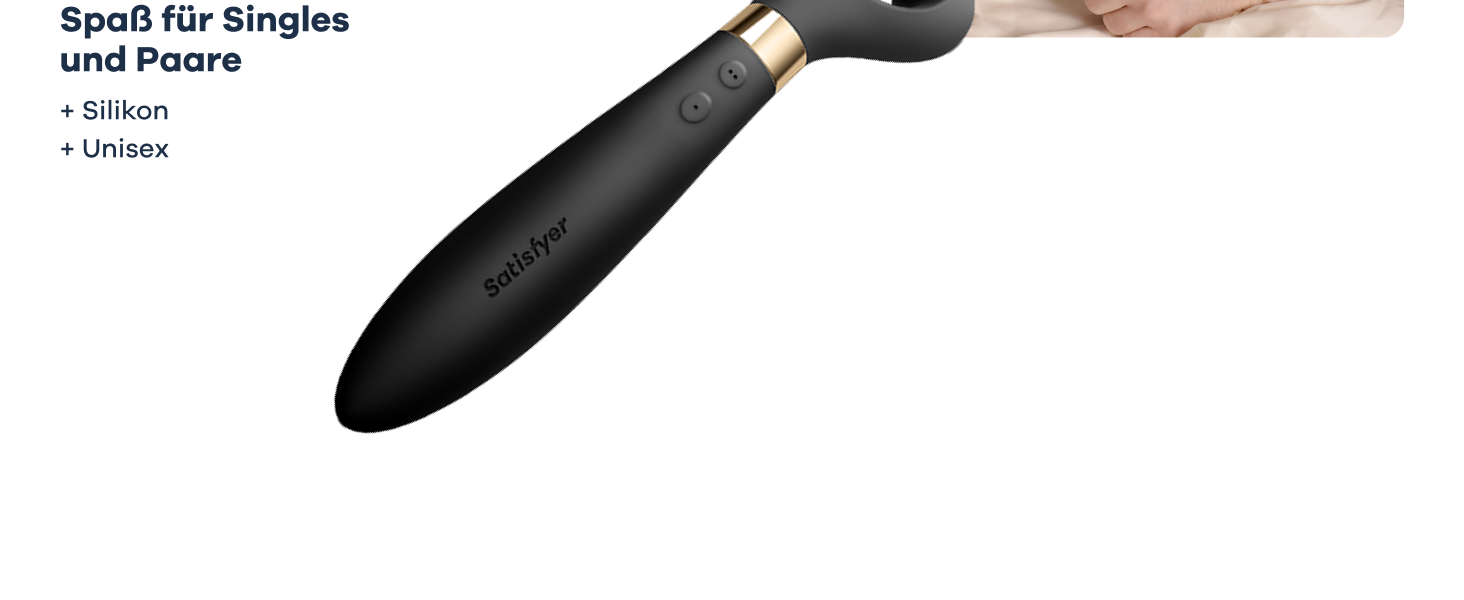 Вібратор для пар Satisfyer Endless Fun: 33 функції, 100 вібрацій | Сильний та тихий для жінок та чоловіків | Іграшка для дорослих, як дildo та для стимуляції клітора | Чорний | 1 шт.