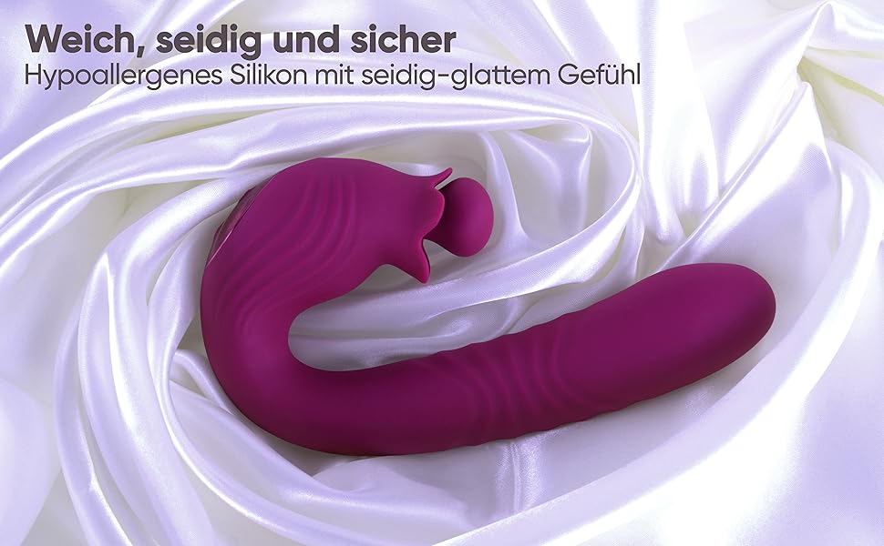 Вібратор кролик Selove 5-в-1 з ротаційною головкою для клітора – іграшка для дорослих (рожевий)