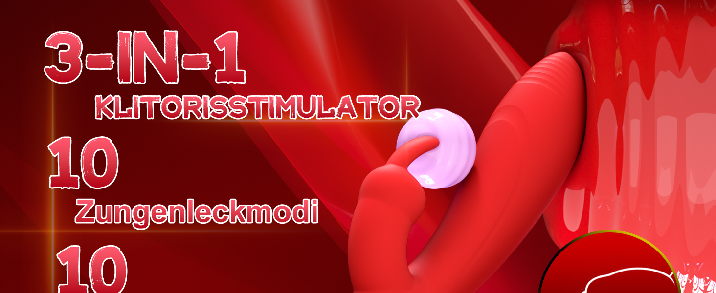 Вібратор для жінок ZWFUN з 10 режимами вібрації, 3-в-1: вібратор язика, G-точка, дилда. Іграшки для дорослих, стимуляція клітора. Комплект для пар.
