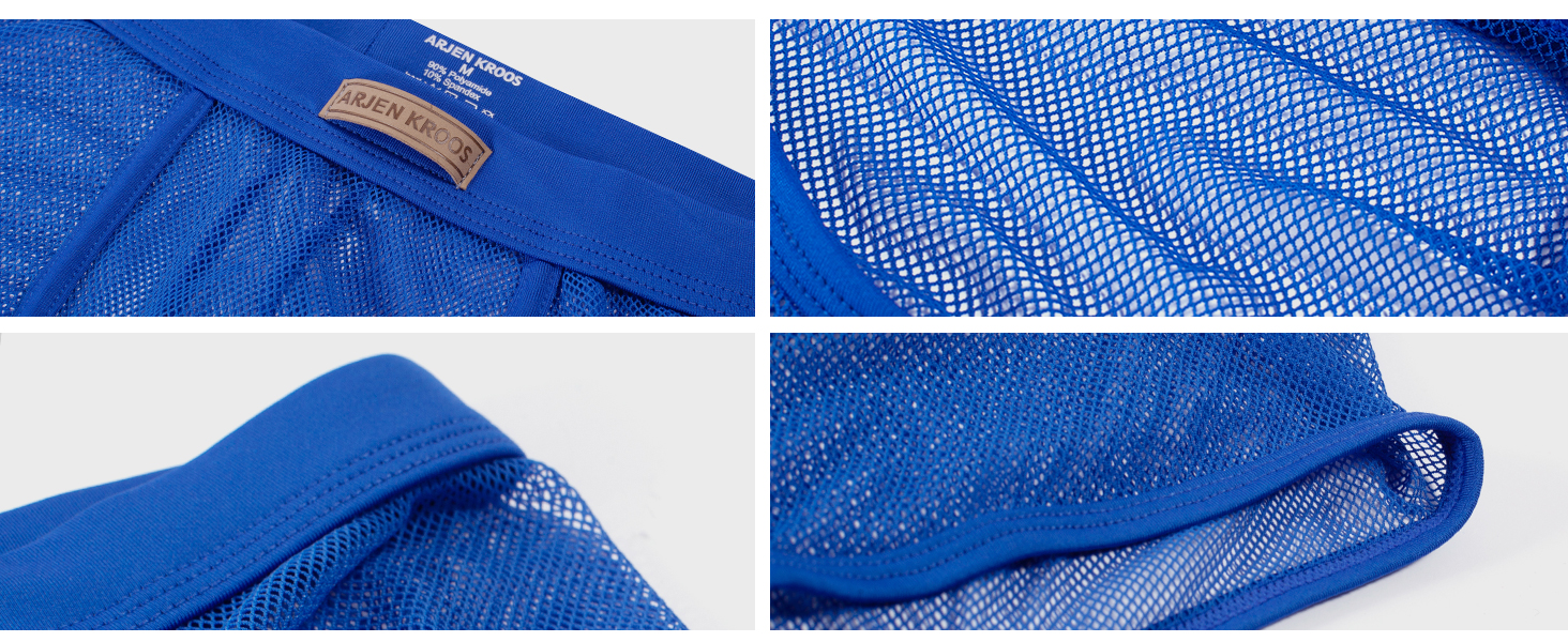 Боксер чоловічий Casey Herren, прозорий, сітка, низька талія, ретро, 6 шт.