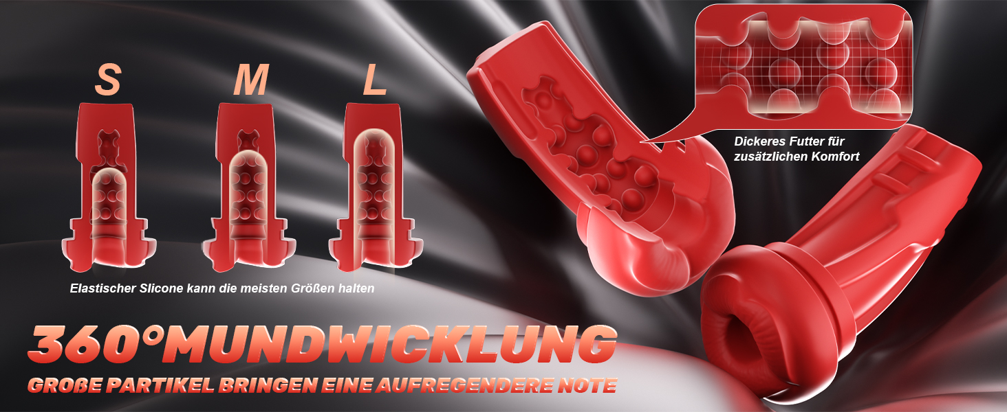 Електричний вібратор для чоловіків 6-в-1 з функцією тримача для телефону, реалістичною ротовою порожниною та керуванням через додаток