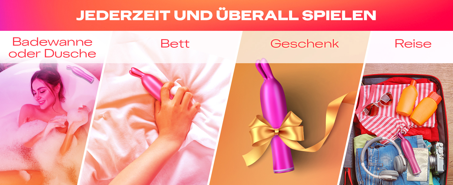 Вібратор Durex Tease & Vibe 2-в-1 з тезером - секс-іграшка для жінок, чоловіків та пар, 7 режимів вібрації, USB-зарядка, водонепроникний