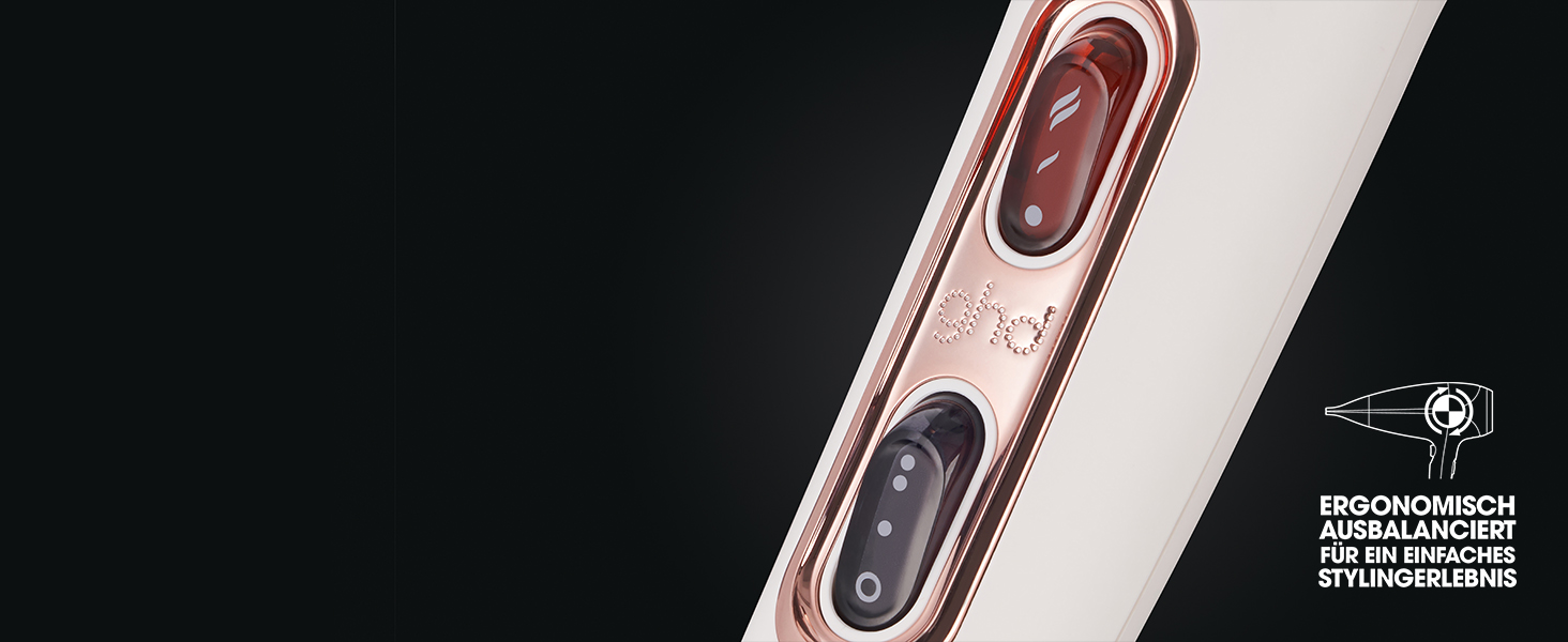 Професійний фен для волосся ghd Helios: швидке сушіння, низький рівень шуму, легка вага, білий колір